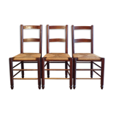 Set 3 mulched brutalist chairs