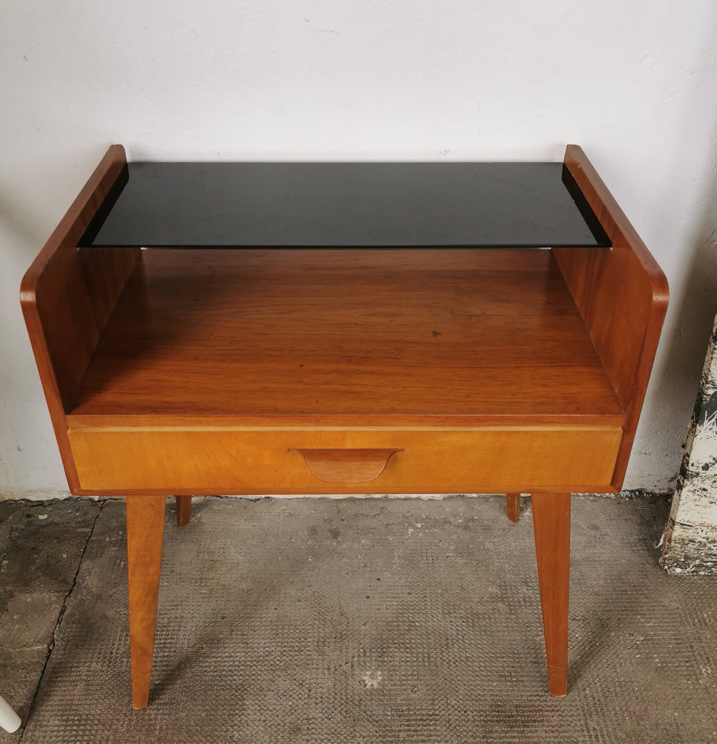 Bedside table, vintage side table 1960