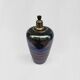 Iridescent ceramic table lamp 1970s vintage italian glazed