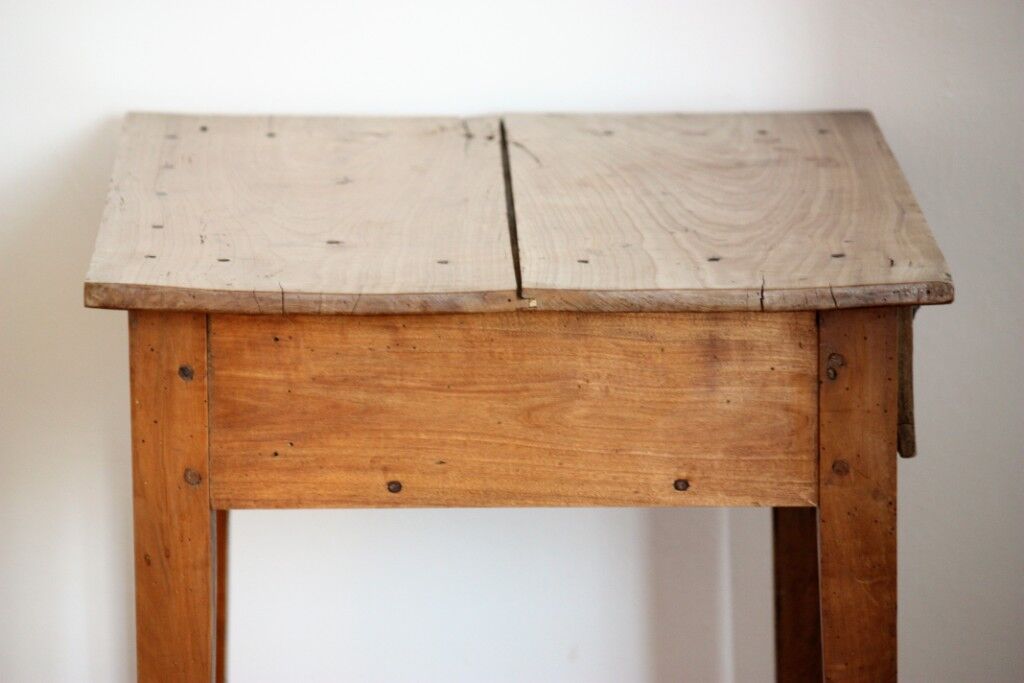 Wooden table with drawer