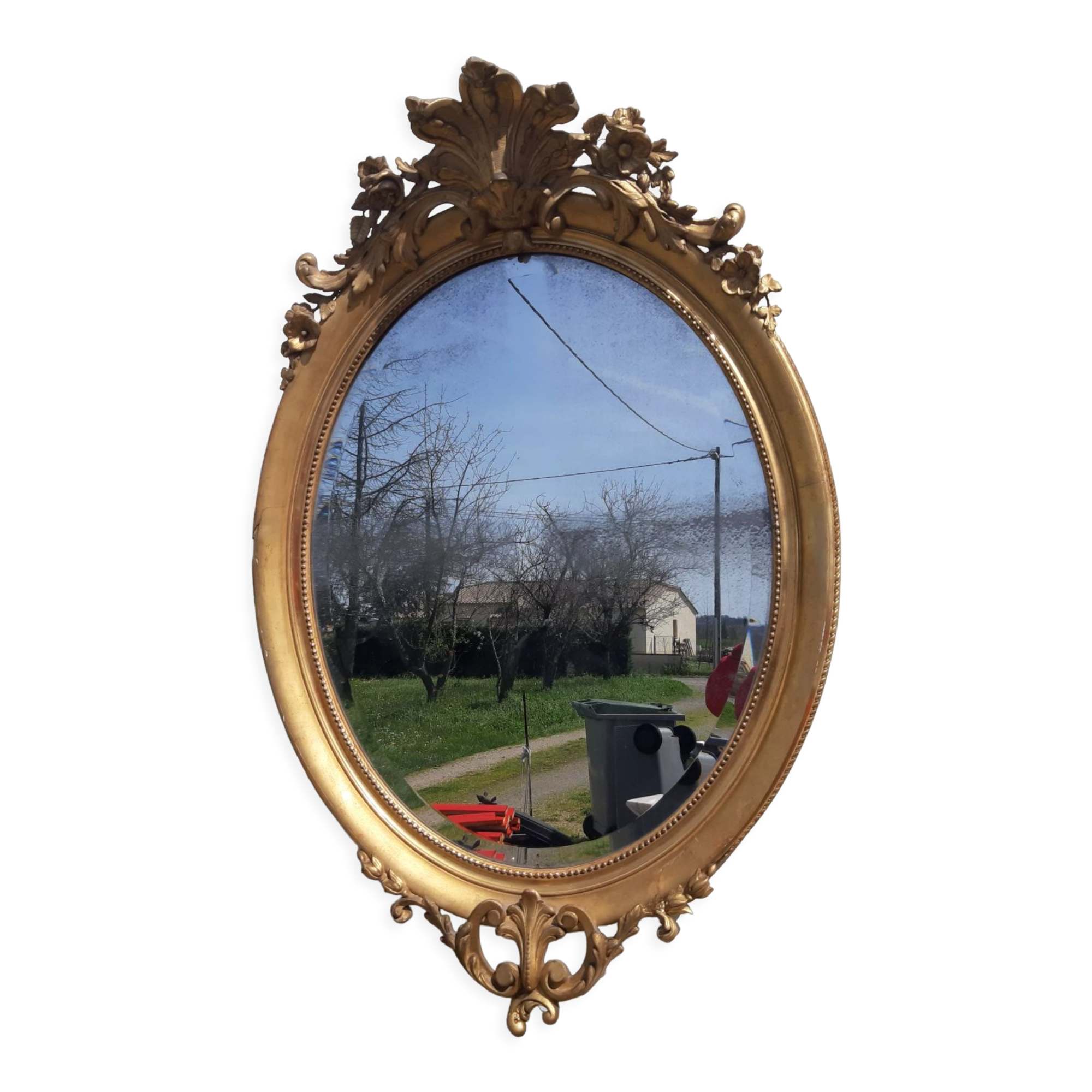 Mirror golden 19th