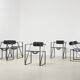 Ensemble de 6 chaises Seconda 602 de Mario Botta pour Alias Italie 1982