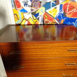 Vintage rag chest of drawers from the 60s seven drawers