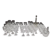 Crystal glass service Saint Louis Model MASSENET 54 pieces