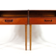 Paire de tables de chevet en teck moderne danois vintage