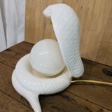 Cobra snake lamp 1970 1980 Avobin Italy