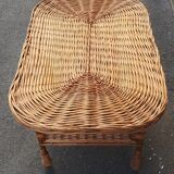 Vintage rattan table