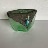 Frosted glass vase