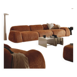 Canapé modulable 4 places contemporain