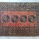 Afghan Carpet "Gül" Vintage – Wool – Exceptional Patina 205x132cm