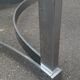 1970s glass and chrome table, 300 cm, for 12 people.