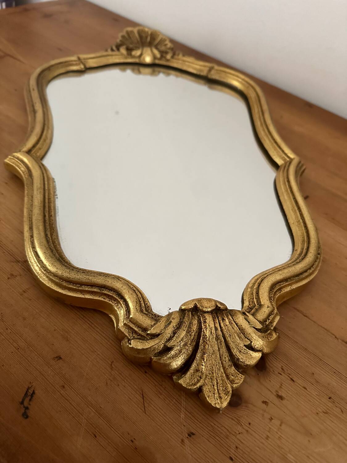 Vintage golden mirror