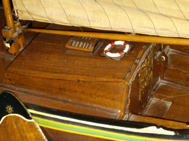 Old North Sea wooden ship model
