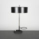 Lampe Arlus noire circa 1950
