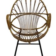 Rattan chair by Dirk van Sliedregt Rohe Noordwolde 1960 in the Netherlands
