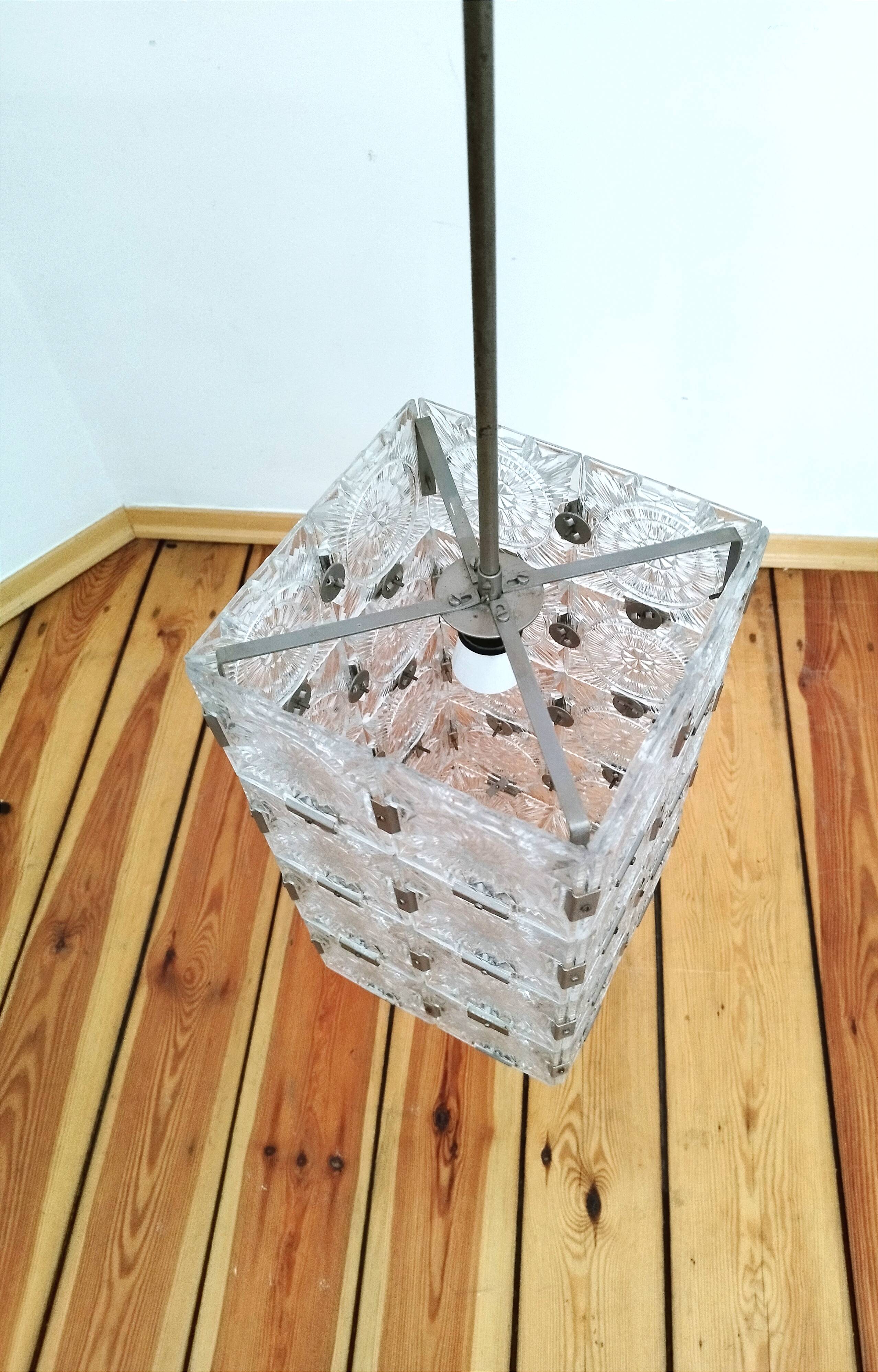 Pendant lamp Kamenický Šenov, Czechoslovakia 60s