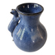 Blue ceramic cat vase signed Jean Louis Scouarnec