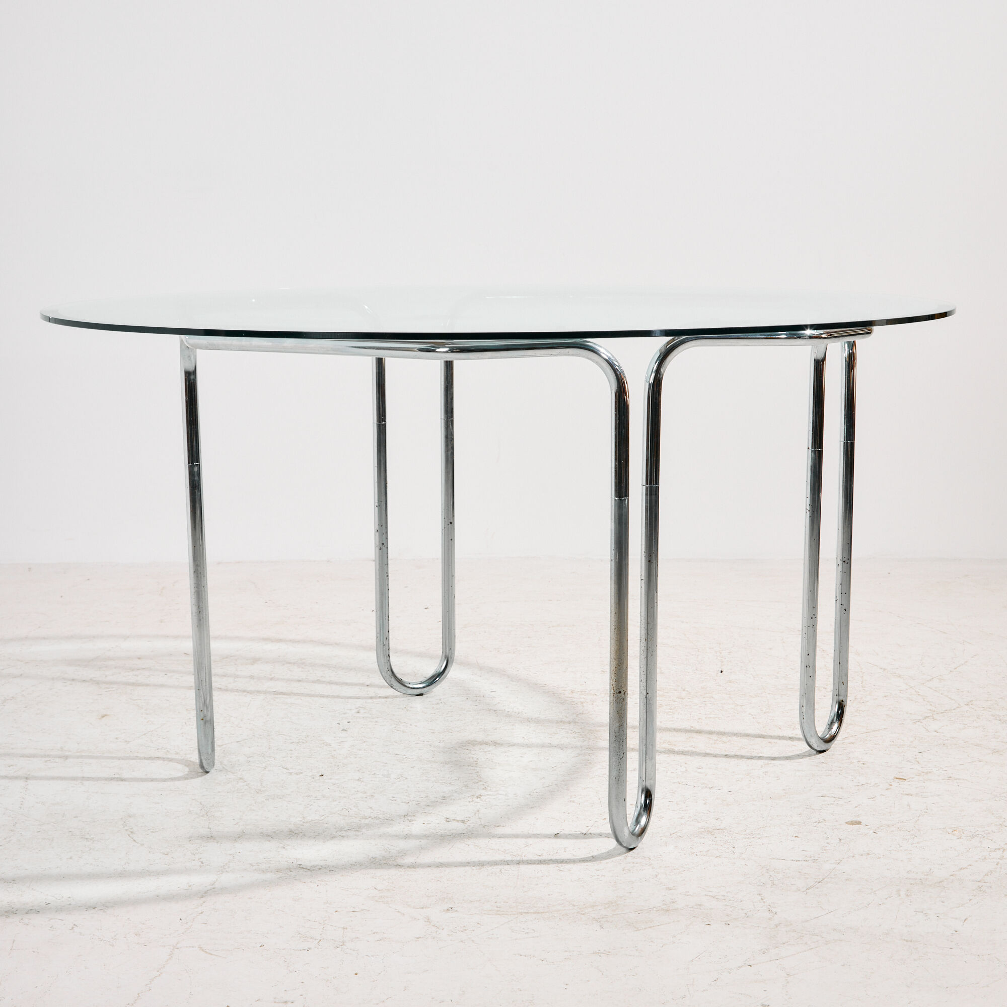 Italian chrome dining set, 7-piece set