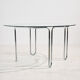 Italian chrome dining set, 7-piece set