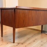 Scandinavian "boomerang" free-form desk in teak - 1960s