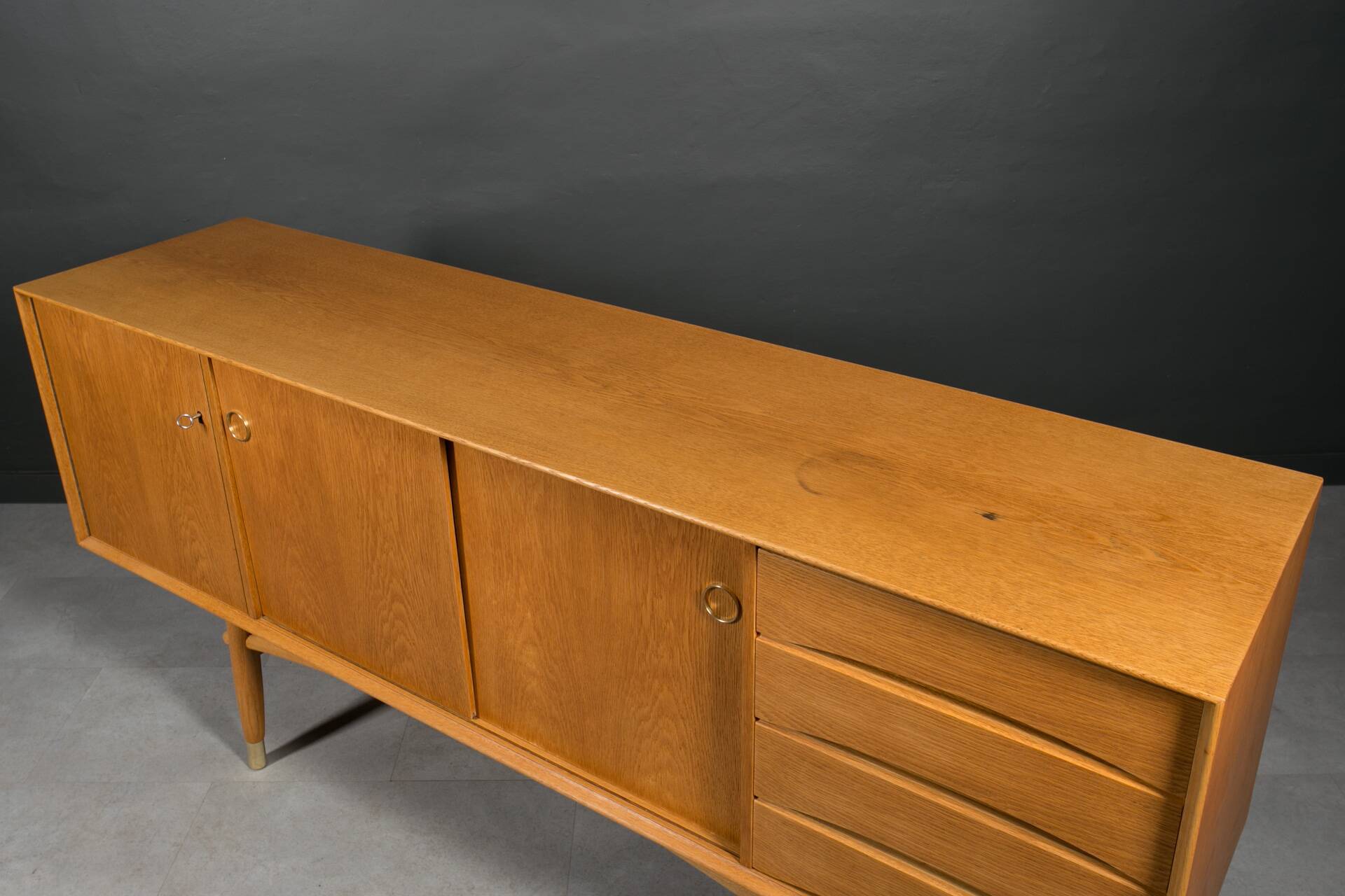 Gustav Bahus oak sideboard, Scandinavian and mid-century modern elegance