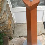 Wood and metal floor lamp