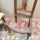 Pair of Louis XVI Period Walnut Chairs, 18th Century