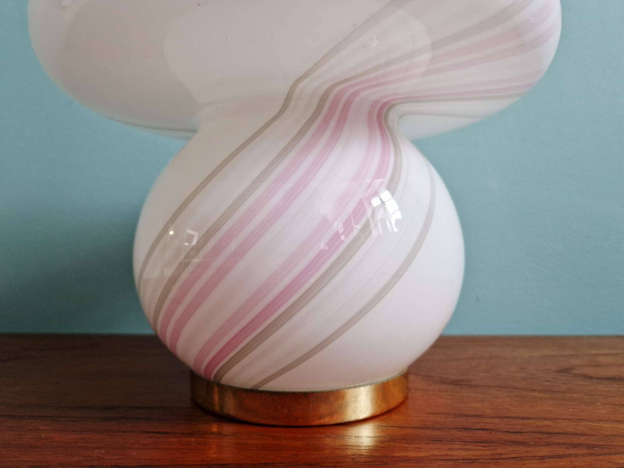 Mushroom lamp in Murano glass, 1970s-80s