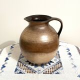 Scheurich 603-15 brown-beige vase or jug with handle, west german art pottery (wgp)
