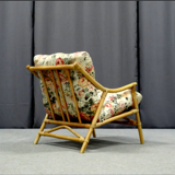 Pair of bamboo and rattan chairs, 1950s