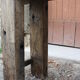 Ancient rough wood 167 cm