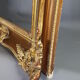 Large frame Louis XV style wood and gilded stucco patinated 78x69 cm, leaf: 55.5x46.5 cm