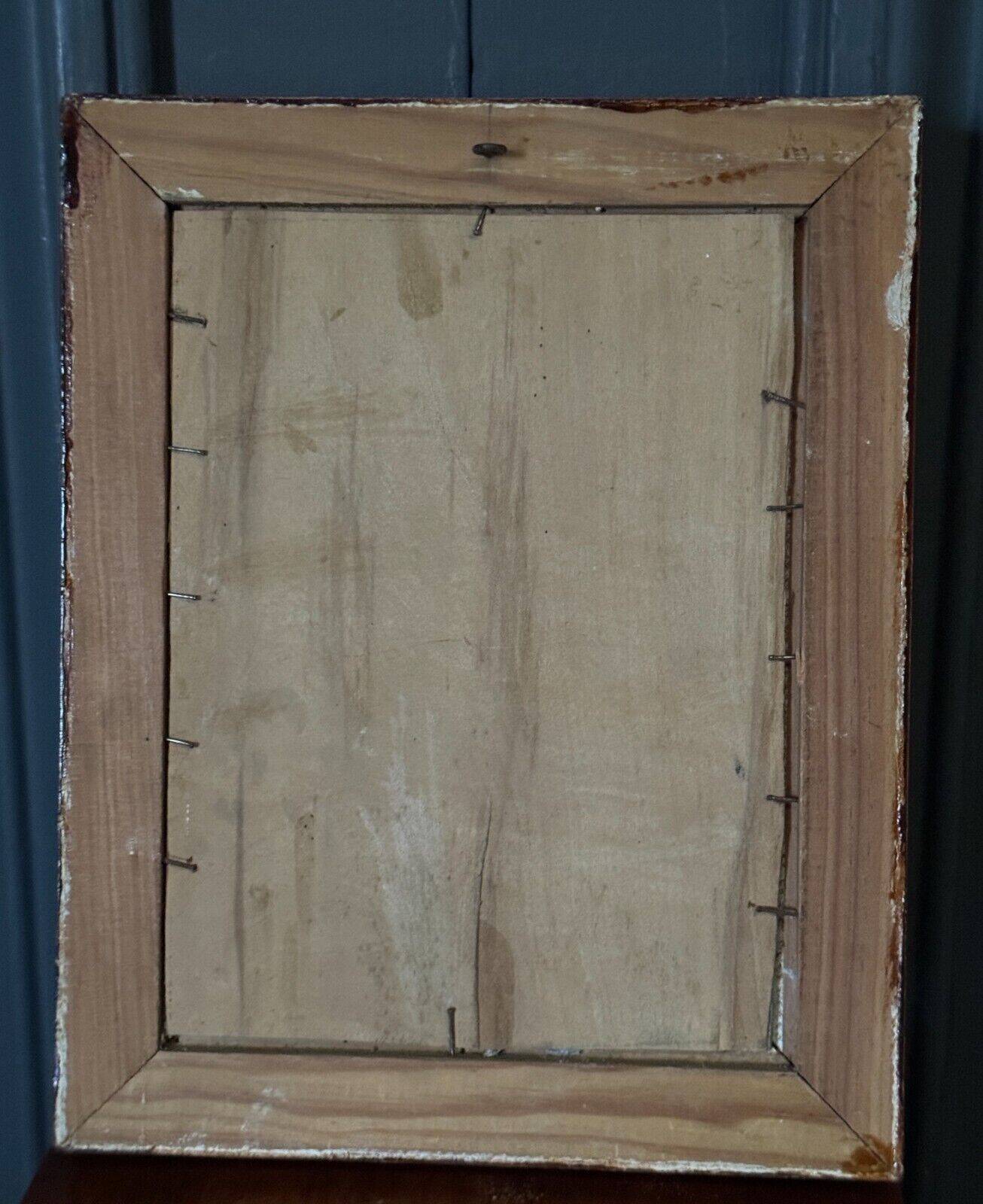 Oil on panel riverside landscape by J. Audry 20th century