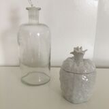 Clear glass pharmacy bottle