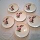6 dessert plates from Gien model "Chinon" in very good condition.