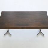 Trau Arredamenti Metallici S.P.A. large desk in rosewood Italy 1960