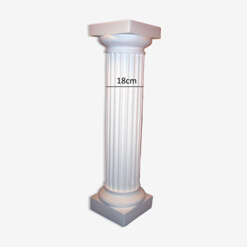 Doric column pillar stele deco plaster of cast reinforced with filasse