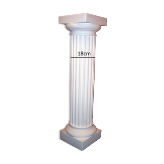 Colonne dorique pilier stèle deco plâtre de moulage renforcé de filasse