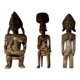 3 Statues Africaines Anciennes Art Premier