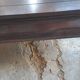Rectangular coffee table made of exotic solid wood from the 1980s.