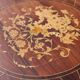 Vintage Neoclassical wooden Game Table-Side Table- Inlay Work-60s