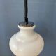Suspension vintage mid-century en verre opalin (milk glass)