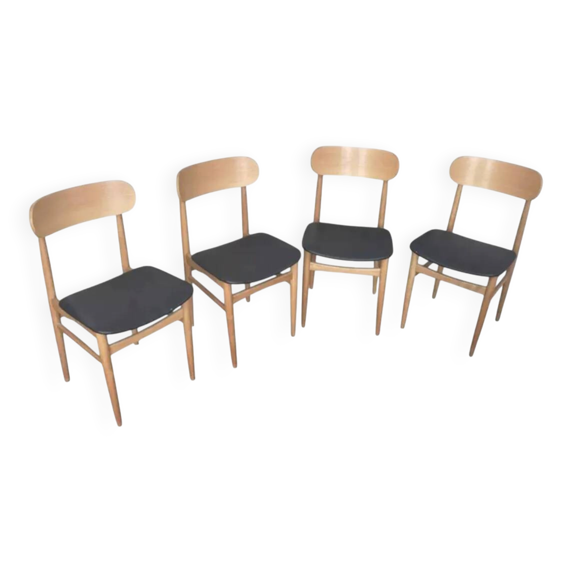 4 Italian chairs Gessef Consorzio Sedie Friuli 1970 4 Italian chairs