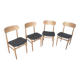 4 Italian chairs Gessef Consorzio Sedie Friuli 1970 4 Italian chairs