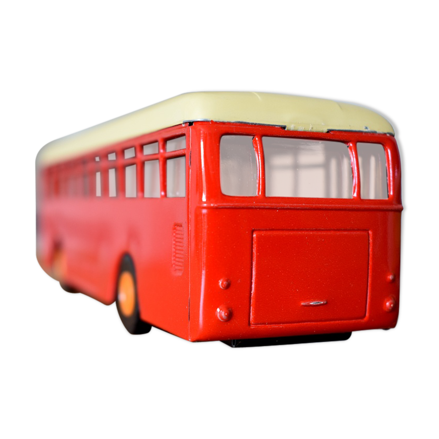 2th century painted sheet metal bus