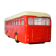 2th century painted sheet metal bus