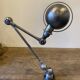 Jieldé desk lamp with 2 arms of 40cm and 25cm with a clamp base.