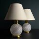 Vintage Murano glass table lamps, Italy, 1970s, set of 2