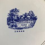 Set of 6 flat plates Sarreguemines