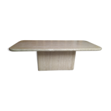Coffee table in travertine